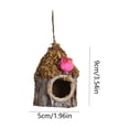 thumbnail image 3 of Simulated Bark Grass Bird House Garden Accessories Home Nature Decorations, 3 of 6