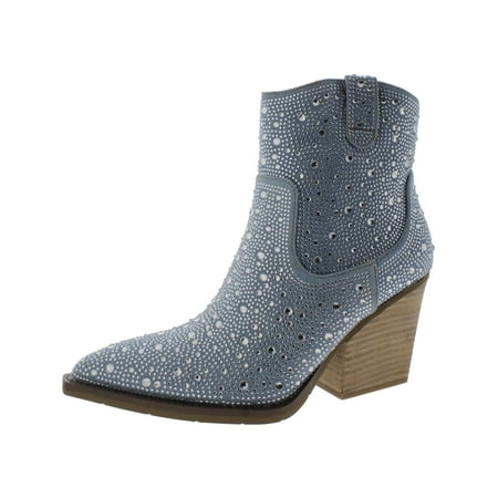 

Very G Womens KADY Cowgirl Embellished Ankle Boots