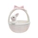 thumbnail image 2 of Canasta de Pascua de conejo de cerámica Cuencos de conejo de porcelana Mini estatua Centro de mesa 12cmx12cmx13.5cm, 2 of 9