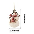 thumbnail image 4 of Winter Wonderland Christmas Snowman Ornament Resin Christmas Tree Decoration Indoor Outdoor Christmas Hanging Decoration, 4 of 6