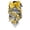 Yellow, variant on TureHom 18" Black Gold Silver Teardrop Swag Wreath, Pre-Decorated with Bow Pinecones, Year-Round Decor for Door Fireplace,Red
