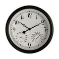 thumbnail image 2 of Horloge Murale Extérieure Étanche Horloge Ronde de Jardin Maison Porche 15 Pouces Horloges Suspendues Thermomètre Hygromètre pour Cour, Patio, Garage, Clôture, Chambre, 2 of 8