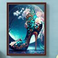 thumbnail image 1 of Cuadros Decorativos 5D bricolaje taladro redondo completo diamante pintura tacones altos Kit decoración del hogar (B6485) Wdftyju embutido en tela, 1 of 9