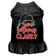 thumbnail image 3 of You Serious Clark? Screen Print Dog Dress, 3 of 11