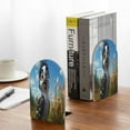 thumbnail image 5 of Susaid Joyful Animated Bird Print Wooden Bookends Decorative Book Ends for Shelves Heavy Books Holder Organizer Non-Slip Desk Book End for Kids Room Office School 1 Pairs, 5 of 8