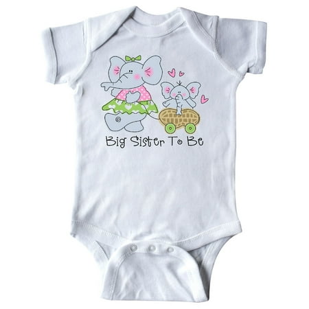 

Inktastic Elephant Future Big Sister Gift Baby Girl Bodysuit