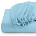 thumbnail image 4 of Fitted Sheet + Pillowcase Set, Microfiber, Wrinkle Resistant, Twin, Light Blue, 4 of 8