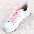 thumbnail image 2 of Cordones Planos Allegra K de 2 pares Transparentes Hilado de Nieve de 2,5 Cm de Ancho para Zapatillas de Deporte Rosa Claro 70cm, 2 of 6