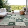 thumbnail image 6 of Addison Rugs Chantille Indoor/Outdoor Transitional Geometric Green Washable Rectangle Rug, 8' x 10', 6 of 6