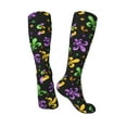 thumbnail image 5 of Lsque Mardi Gras Carnival4 Printed Crew Socks Men's Women's LightWeight Thin Casual Calf Socks ,Knee High Socks,Cotton Socks, 5 of 9