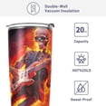 thumbnail image 4 of SKYSONIC Halloween Skeletons Tumbler Stainless Steel Double Wall Vacuum Reusable Insulated Mug with Straw and Built-in Coaste for Cold and Hot Beverages, 12oz, 4 of 7