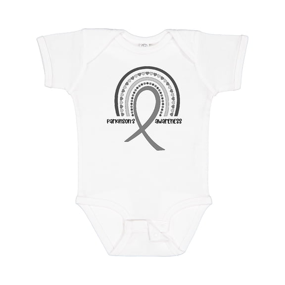 Inktastic Parkinson's Awareness Ribbon Rainbow Boys or Girls Baby Bodysuit