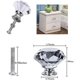 thumbnail image 2 of Perillas de cristal para cajones, muebles de tocador, de aleación de zinc, de cristal, para armario (10 unidades), 2 of 5