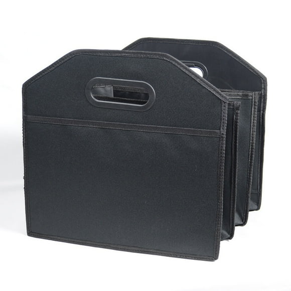 Car Organizers and Storage Trunk Car Trunk Organizer, Foldable Organizer for Car, Automotive Consoles & Organizers, Storage with Reinforced Handles (Black) Car Trunk Organizers and Storage