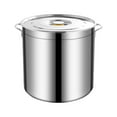 thumbnail image 2 of YWMJZEU 1x Stainless Steel Stockpot for Boiling Strew Simmer Large Soup Pot with Lid Big 6L, 2 of 9
