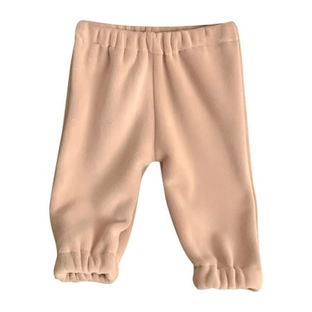 

TIREOW Fashion Pants Kids Baby Boy Girls Fall Solid Winter Warm Clothes Soft and Comfortable Long Sleeve Jogger Pants Creative Stylish Trouser(2-3 Years Khaki)