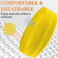 thumbnail image 5 of 6 Pieces Sweatband Set Sports Headband Wristband Set, Moisture Wicking Athletic Sweatbands 4 Wrist Sweatband and 2 Headbands, Terry Cloth Sweat Absorbing Head Band for Workout, 5 of 8
