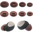 thumbnail image 1 of SDES-Silicone Earbuds Tips for Jabra Elite 10, 4 Pairs (L/M/S/XS), Brown, 1 of 4