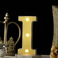 thumbnail image 2 of Efavormart 6" 3D Gold Marquee Letters 5 LED Light Up Letters Warm White LED Letter Lights - I, 2 of 10