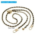 thumbnail image 2 of Uxcell 55 Inch Purse Chain Strap, Adjustable Handbag Chains Shoulder CrossBody Replacement for Bags, Black/Light Gold, 2 of 6