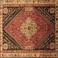 thumbnail image 1 of Ahgly Company Indoor Square Persian Brown Traditional Area Rugs, 3' Square, 1 of 4