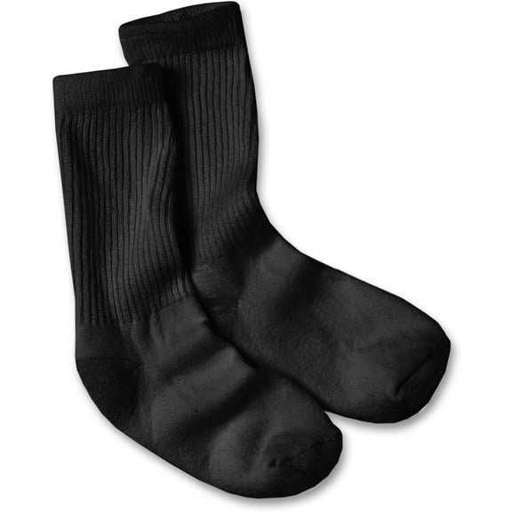 Jtbuh XLY Cushioned Women's Crew Athletic Socks 10-Pack 683/10, -, Black