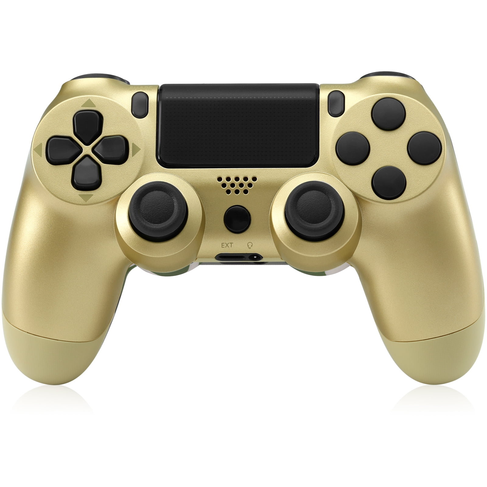 Kustlijn Malen doos Funbiz Wireless Controller Compatible with PlayStation 4 PS4 Controller,  Gold - Walmart.com