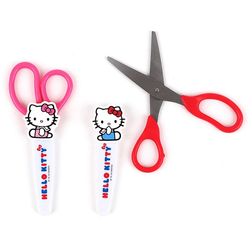 Classic Sanrio Hello Kitty Arts and Craft Scissors with Safety Cap 