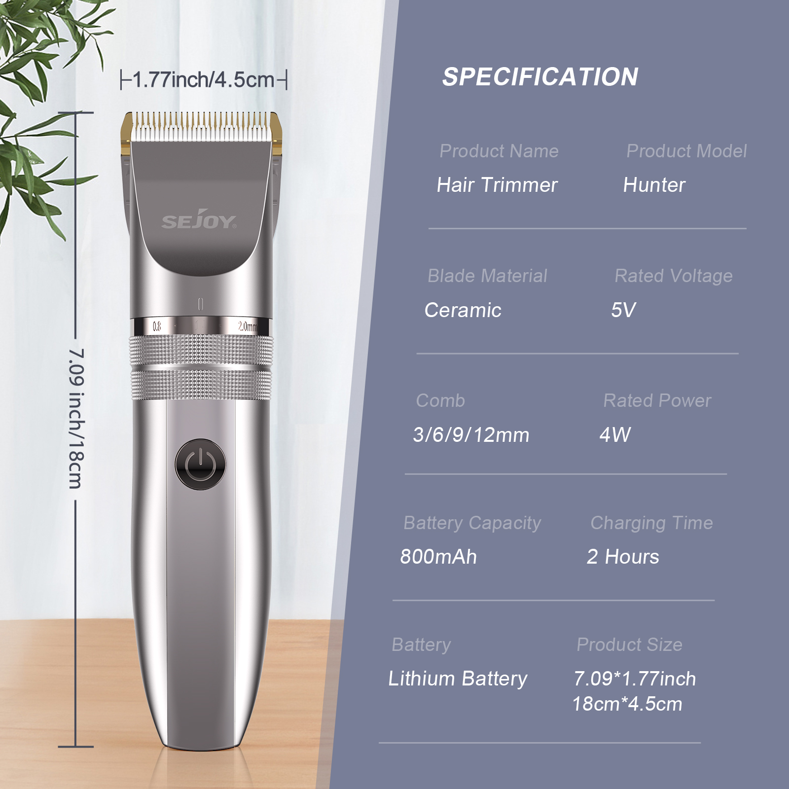 Sejoy Hair Clippers for Men,Cordless Barber Grooming Set Professional Home Haircut Beard Trimmer