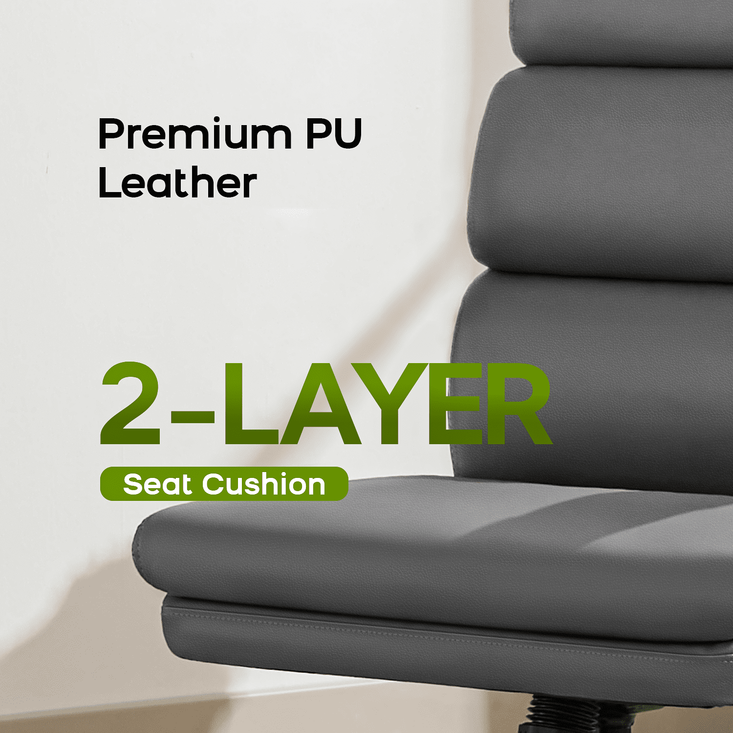 TMV Ergonomic High Back Gaming Chair - Adjustable Desk Office Chair with Lumbar Support, Perfect as Computer Desk Chair，Grey