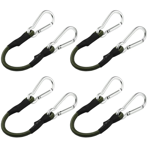 Homemaxs Bungee Cord Cords Straps Carabiner Strap Lashing Clip Tie