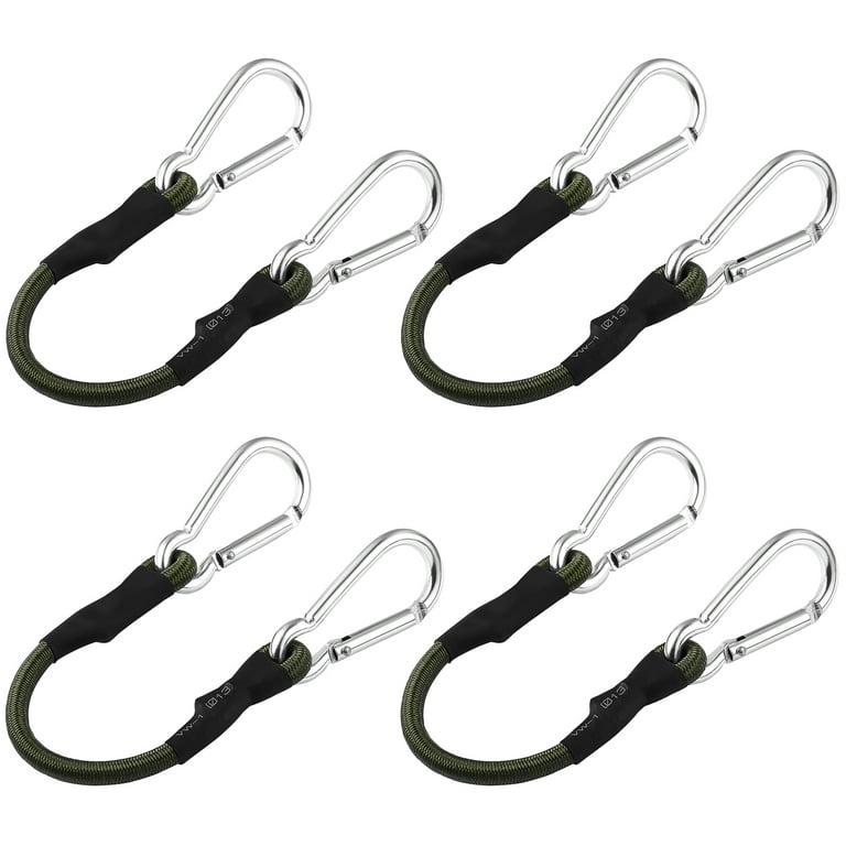 EXTRA LONG BUNGEE CORD ROPE THICK HEAVY DUTY STRONG CARABINER HOOK SPRING  CLIP