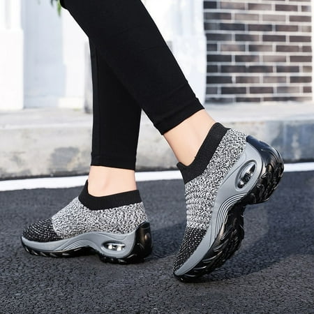 

Aueoeo Platform sneakers for women fashion Sandals Stretch Cloth Large Size Women s Summer Comfortable Casual Sports Shoes