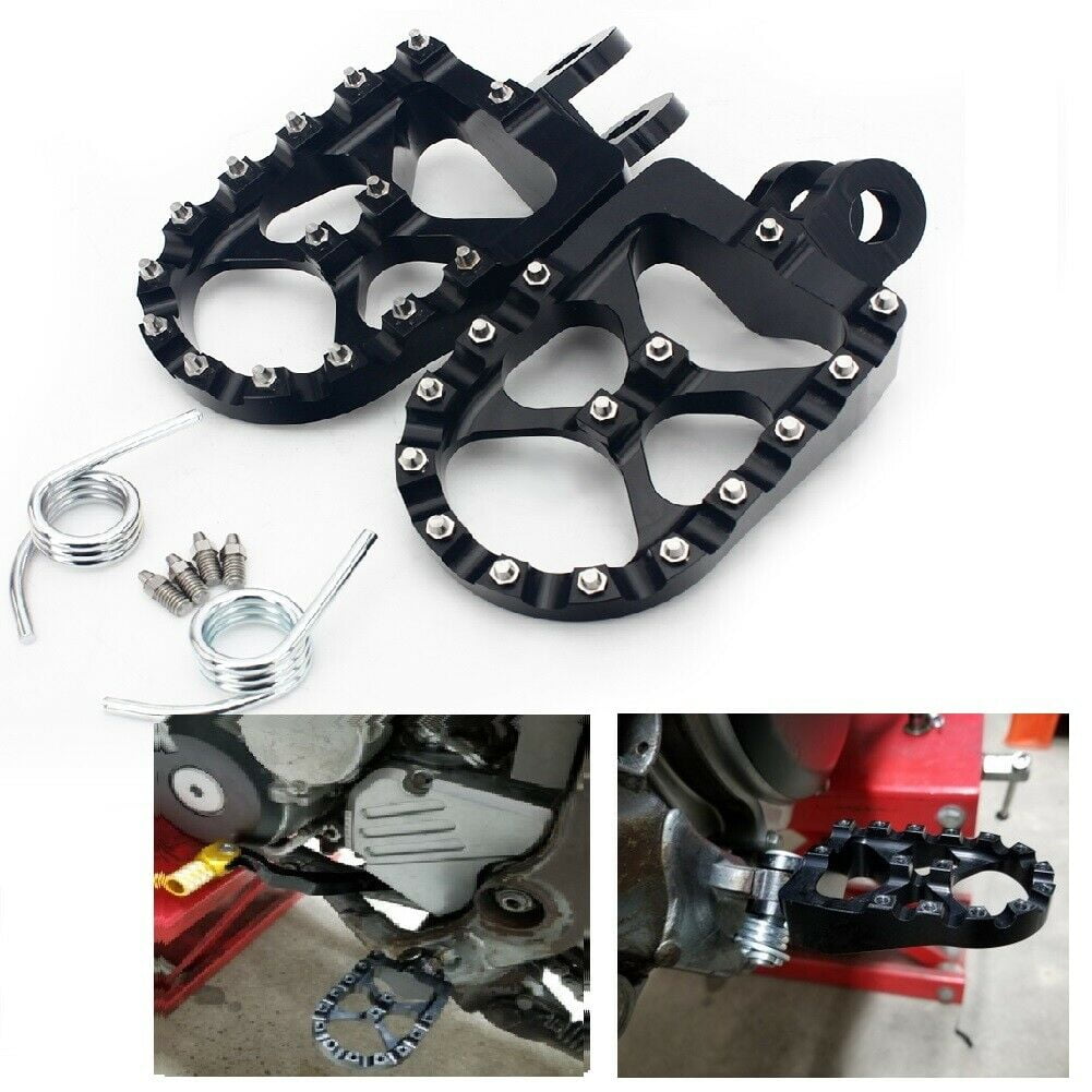 Billet Wide Foot Pegs Pedals for Suzuki RM125 RM250 9106 DRZ400