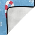 thumbnail image 5 of SKYSONIC Happy Winter Holiday Non-Slip Area Rug, Xmas Christmas Blue Floor Carpet Comfort Floor Mats Decor for Indoor Front Porch,Living Room, Bedroom,Kitchen,72"x48", 5 of 7