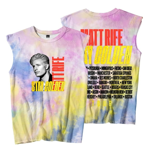 Matt Rife Stay Golden Tour Sleeveless T-Shirts Women Men Fashion Tank Tops Tee