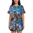 thumbnail image 1 of Lsque Ensemble de Pyjama à Manches Courtes pour Femmes - Ensemble de 2 Pcs Doux et Léger - Très Grand, 1 of 6