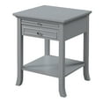 thumbnail image 4 of Convenience Concepts American Heritage Logan 1 Drawer End Table with Pull-Out Shelf, Gray, 4 of 7