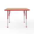 thumbnail image 3 of ECR4Kids 24in x 36in Rectangle Everyday T-Mold Adjustable Activity Table Maple/Red - Standard Ball, 3 of 4
