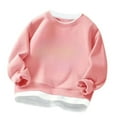 thumbnail image 2 of Kids Sweatshirt Soft Fleece Lined Crewneck Pullover Long Sleeve Top for Boys and Girls Fall Winter Casual Wear 2-13 Years, 2 of 3