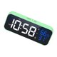 thumbnail image 5 of Reloj despertador digital de música moderna, 4 puertos de carga USB de dual de brillo ajustable 12/24H Relojes de electrónicos grandes , Verde BLESIY Despertador digital, 5 of 8