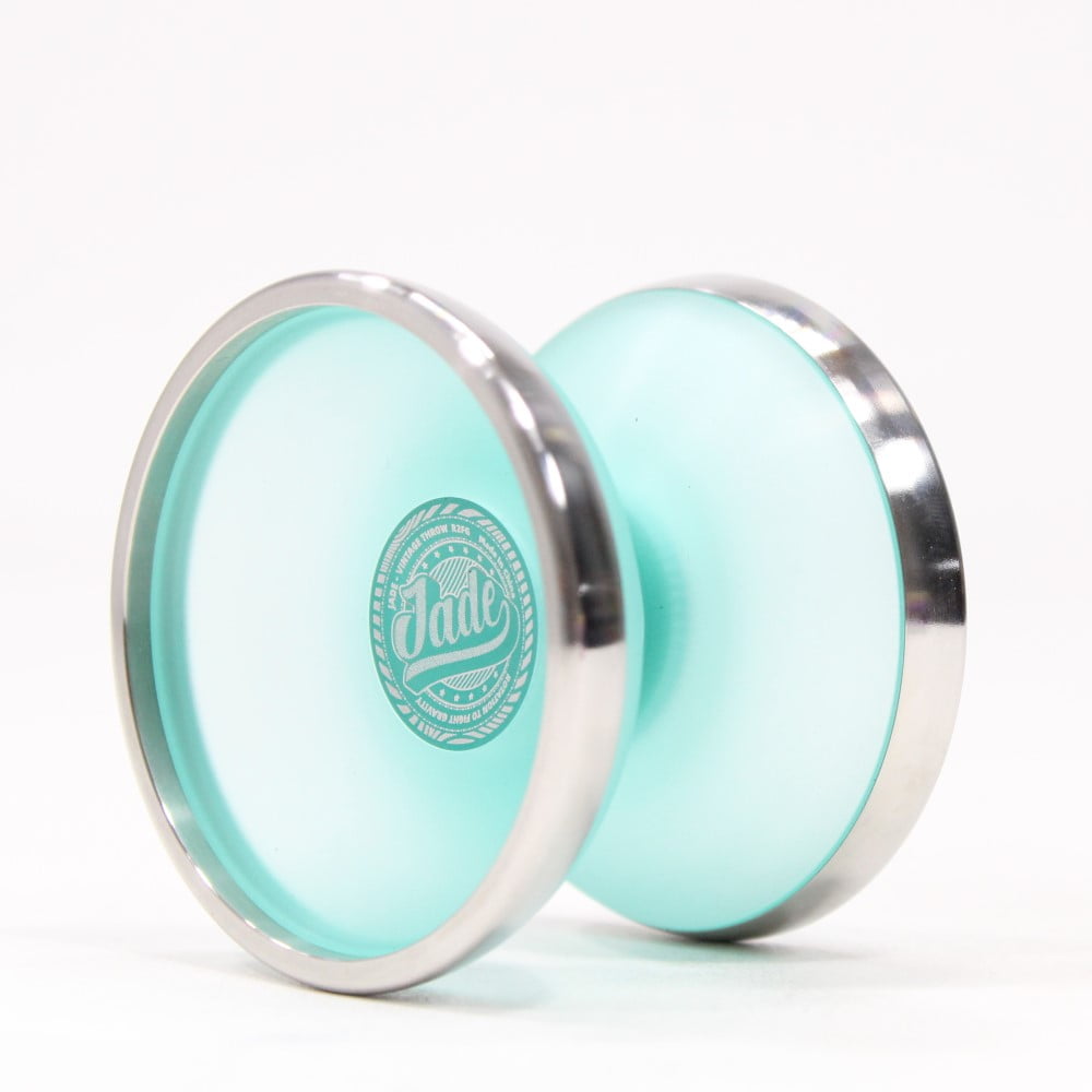 R2FG Jade Yo-Yo - Polycarbonate with Stainless Steel Rings - Organic YoYo (Green)