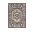 thumbnail image 3 of Contemporary Home Living 2' x 3' Rectangular Southwestern Medallion Area Throw Rug - Gray and Blue, 3 of 4