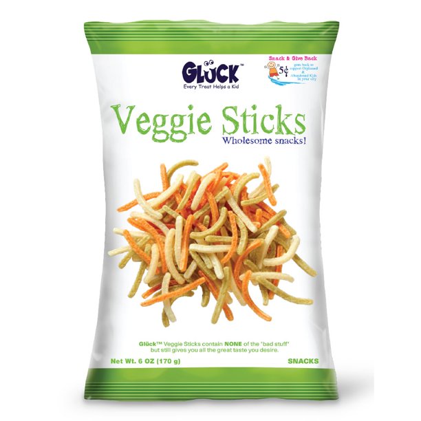 Gluck Veggie Stick Snacks, 6 Oz.
