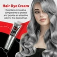 Unisex DIY Fashion Gray Silver Color Super Gray Hair Cream 100ml Temporary Hair Color Spray for