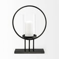 thumbnail image 2 of Mercana Furniture Saturn I Small Black Metal Table Candle Holder, 2 of 7