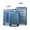 Navy+Light Blue, variant on 20 inches Luggage on Sale, Waterproof Portable Carryon Suitcase with TSA Lock, Portable Lightweight ABS Luggage with Rolling Wheels, Spinner Suitcase for Traveling, Navy Blue, S13385