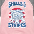 thumbnail image 3 of Teenage Mutant Ninja Turtles - Shells And Stripes - Toddler & Youth Girls Raglan Tee, 3 of 4