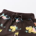 thumbnail image 4 of Glisme Boys Shorts Toddler Kids Sport Shorts Cartoon Dinosaur Prints Casual Fashion Beach Cargo Shorts Durable Shorts For Child Size 3-4 Years ,Black, 4 of 6