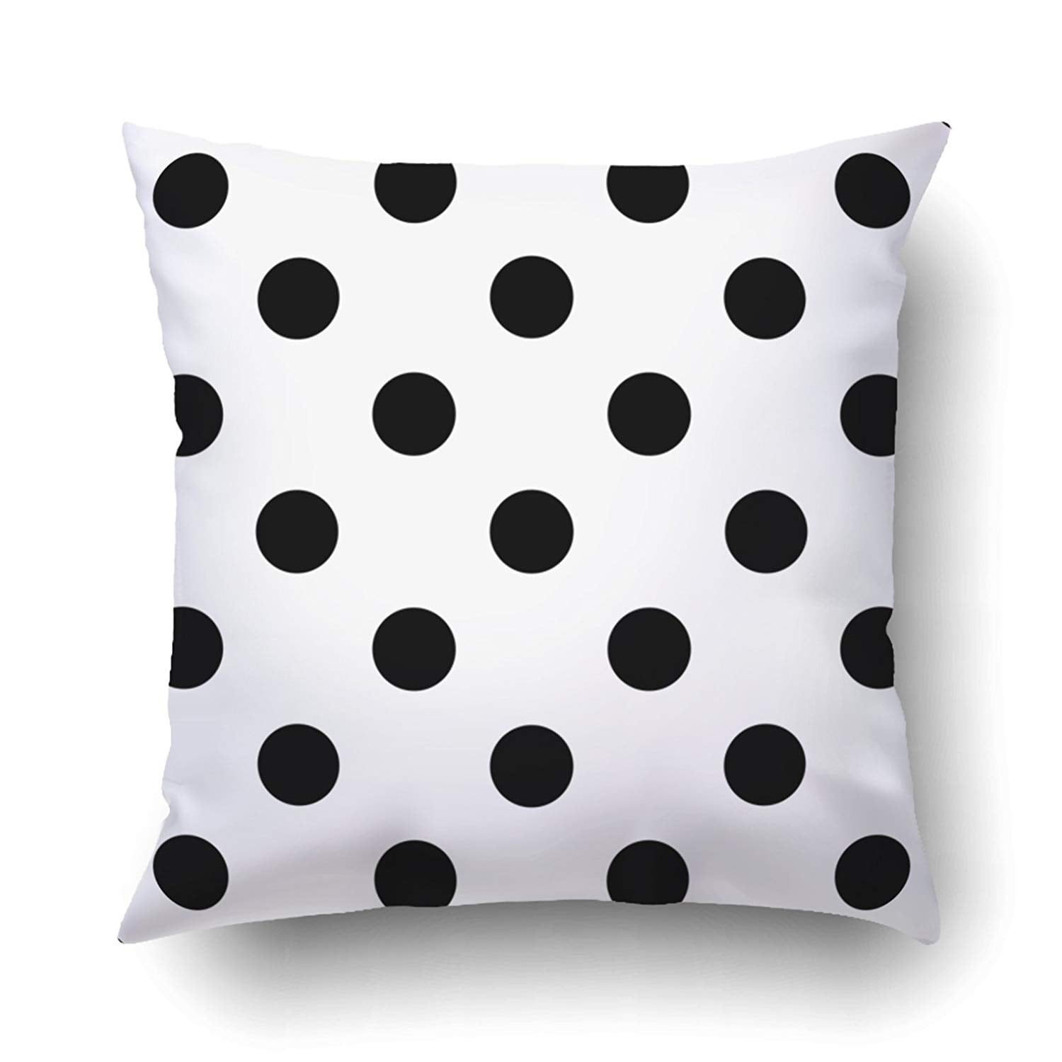 Bpbop Black And White Polka Dot Pattern Cushion Covers Pillowcases 16x16 Inches Walmart Com Walmart Com